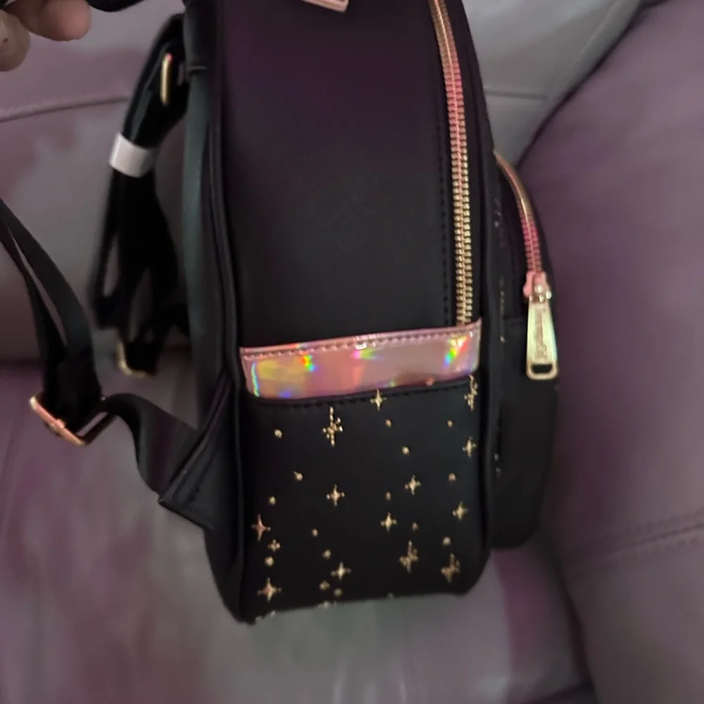 Disney world grand finale 50th black Loungefly mini backpack - Picture 5 of 7